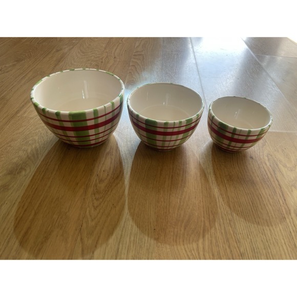 Other - Colorful Plaid Housewares‎ International Bowl Set Serveware Multi Color
